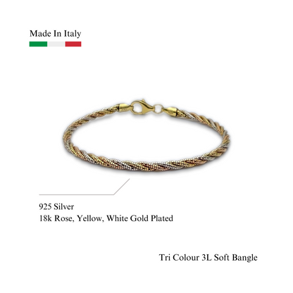 SPR-130-TW-3L-3C Soft Bangle