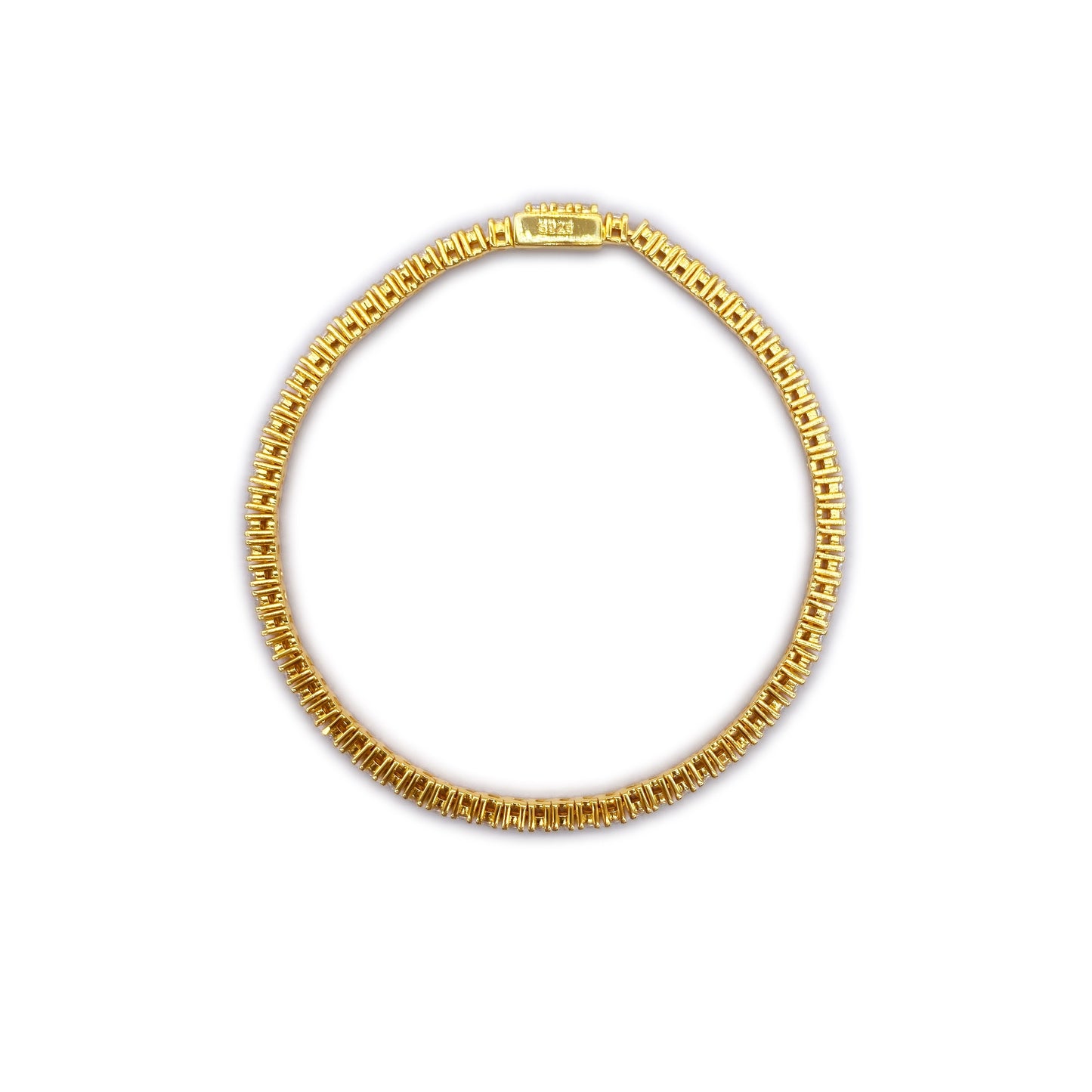 Gold Classic Tennis Bracelet