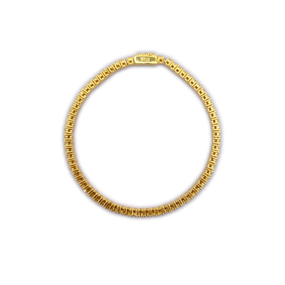 Gold Classic Tennis Bracelet